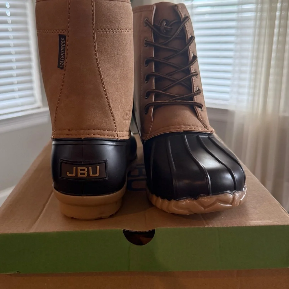 JBU Men's Maine Waterproof Ankle-Length Rain Boots | Size: 9M ~ NWB
